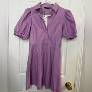 Zara Women's Lilac Mini Dress